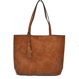 5118 REVERSIBLE 2 N 1 tassel tote