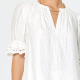 Current Air - Crinkle-textured Half sleeve Blouse