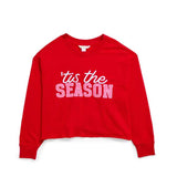 "TIS THE SEASON" LOUNGE SWEATSHIRTS,RED