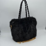 529 faux fur handbag