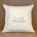 - Family Quote / (MS Natural) Pillow