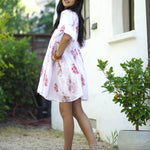 Dolma - Raya Block Printed Mini Dress Red Olive