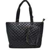 5319- large puffer tote with pouch