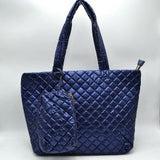5319- large puffer tote with pouch