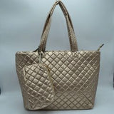 5319- large puffer tote with pouch