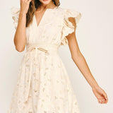 Strut & Bolt - Eyelet Cotton Lace Scallop Mini Dress
