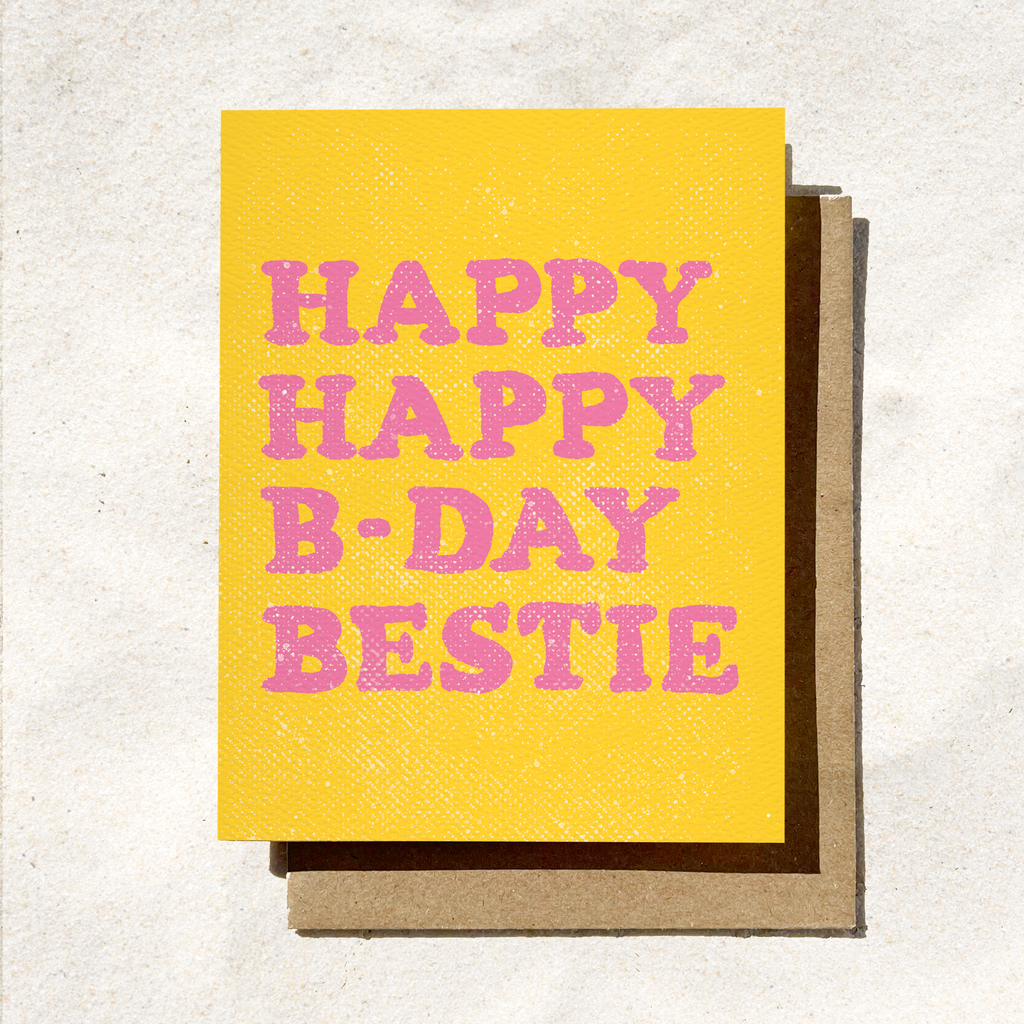 Daydream Prints - Happy Birthday Bestie | Friendship Birthday Card | BFF Card