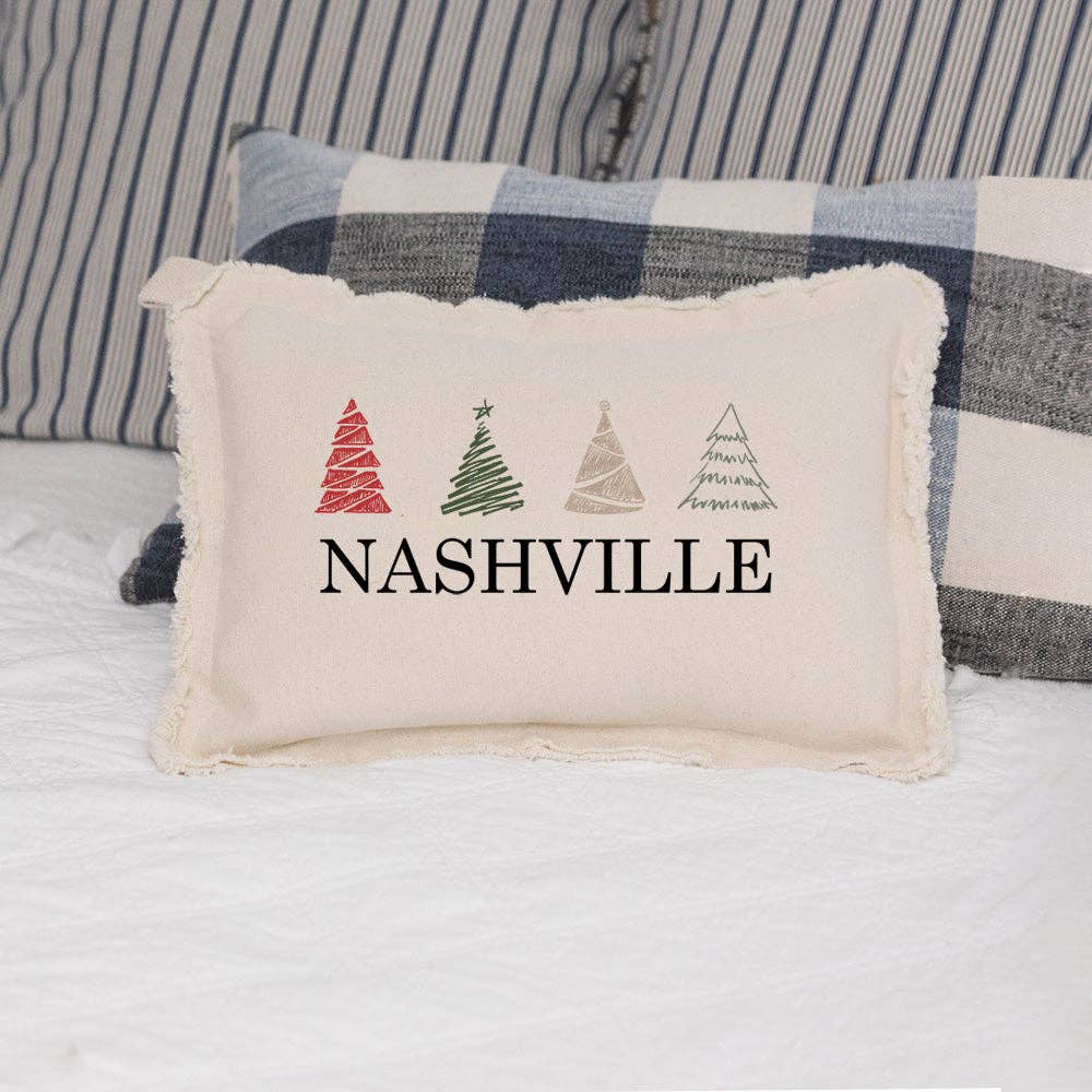 Rustic Marlin - Jersey Shore Trees Lumbar Pillow