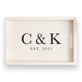 CUSTOM - Personalized Initials EST Serving Tray