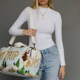 Panache Apparel Co. - Lt. Blue Ski Trip Scene Duffel