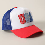 Fashion City - USA Patch Mesh Trucker Hat