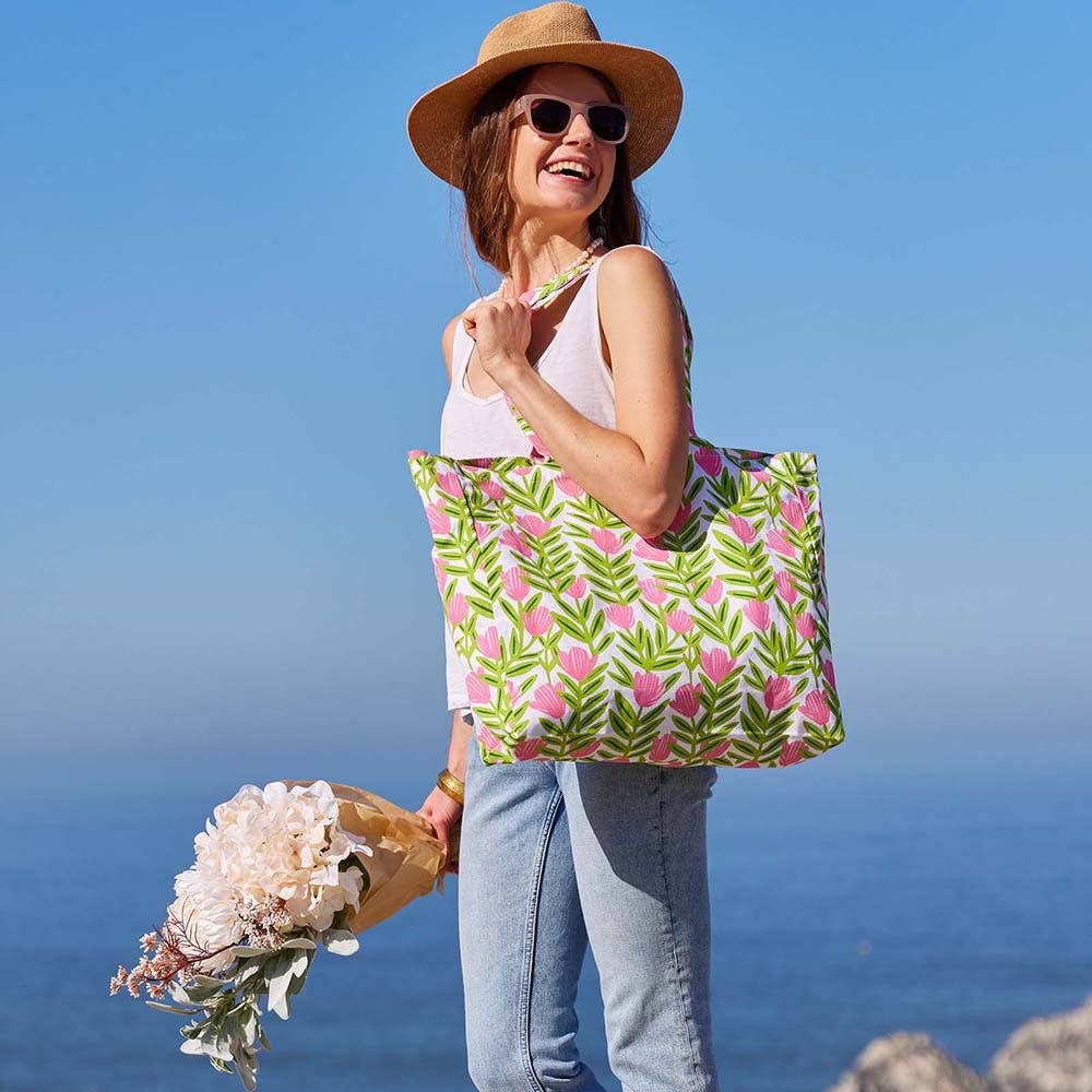 rockflowerpaper - PINK DELIGHT Little Shopper Tote Bag