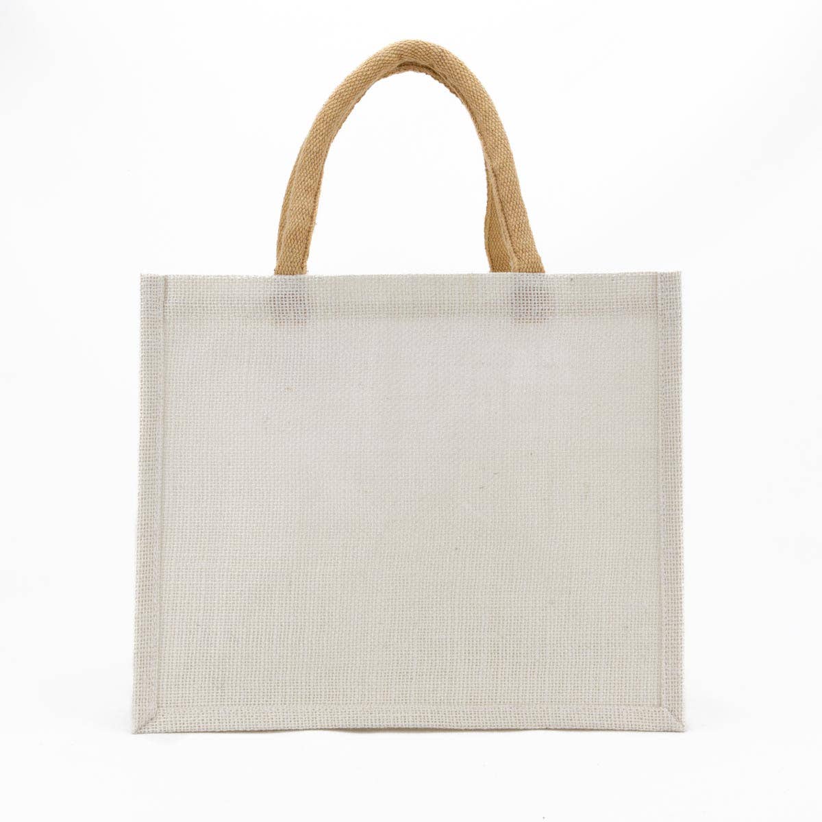 The Royal Standard - Jute Gift Tote   White   12x10x8