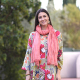 Dolma - Stone Washed Cotton Scarf Salmon (Multiple Colors Inside)