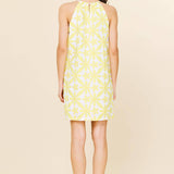 SKIES ARE BLUE - Embroidered Halter Mini Dress