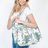 LA Soul - Jungle Quilted Tote Bag (BG-46)