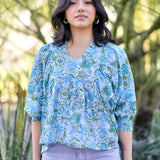 Dolma - Anjou Top O/S Turquoise Sage