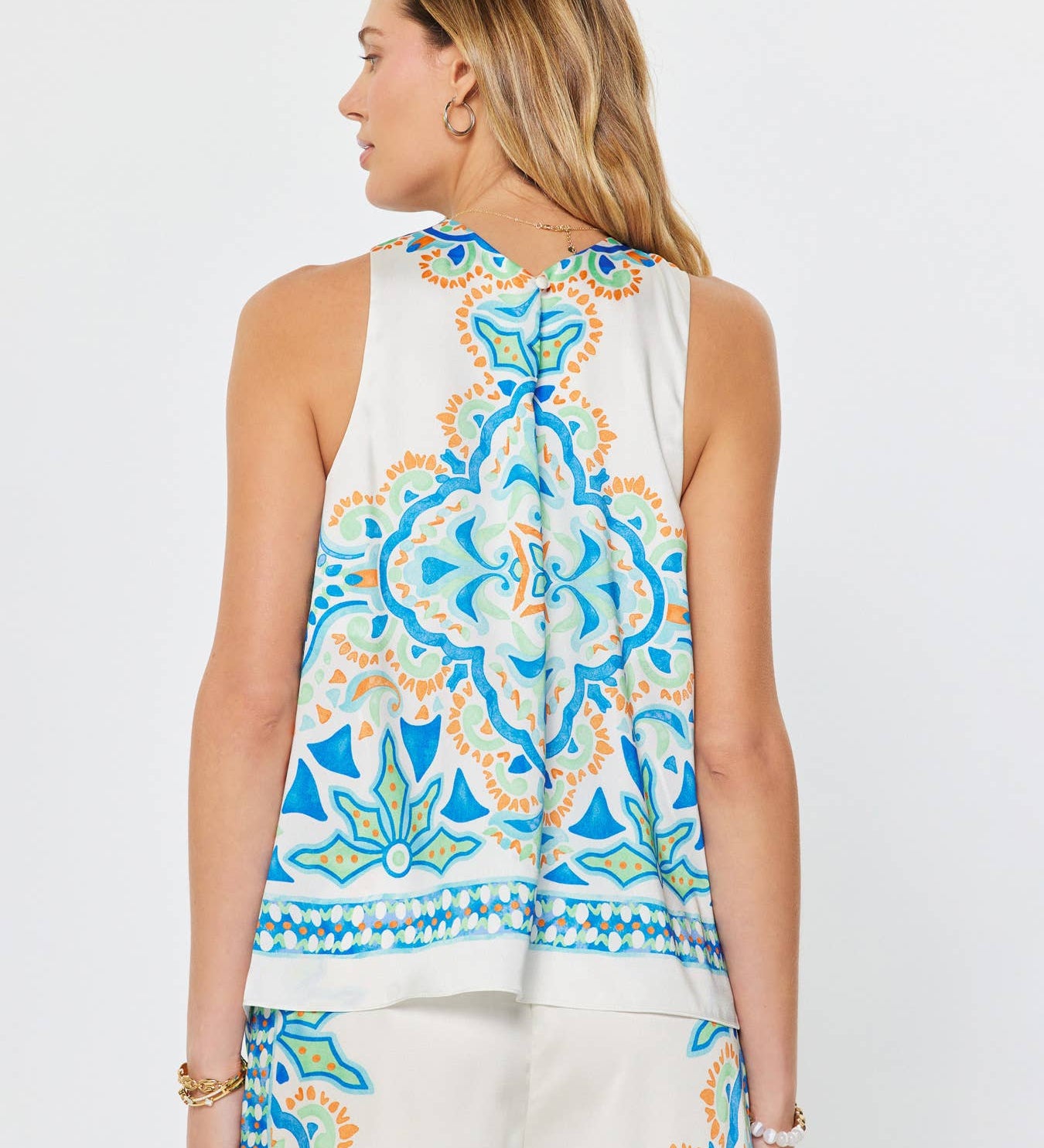 Current Air - Printed Halter Neck Top
