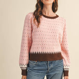 &MERCI - GEOMETRIC KNIT SWEATER MSW11118