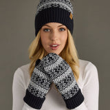 Panache Apparel Co. - Dk. Navy & White Patterned Mittens