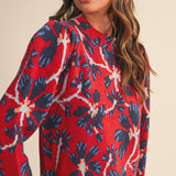 &MERCI - FLORAL MOCK NECK SWEATER MSW11101