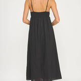 Strut & Bolt - Top Stitch Bustier Linen Midi Dress