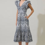 Sugarlips - At Sea Eyelet Zayla Midi Dress