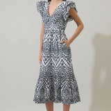 Sugarlips - At Sea Eyelet Zayla Midi Dress
