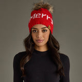 Panache Apparel Co. - Red Merry Pom Hat