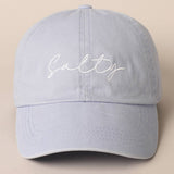 Fashion City - Salty Lettering Embroidery Baseball Cap