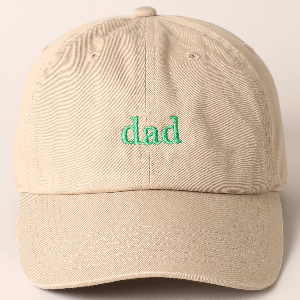Fashion City - Father's Day Baseball Cap With Dad Text Embroidery
