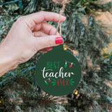 Rustic Marlin - Best Teacher Ever Bulb Ornament
