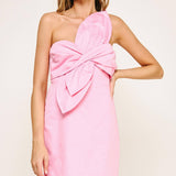 Strut & Bolt - Knotted Flower Bow Mini Dress