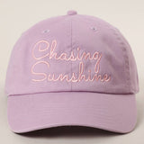 Fashion City - Chasing Sunshine Embroidered Baseball Cap