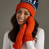 Panache Apparel Co. - Orange Cuffed Knit Mittens