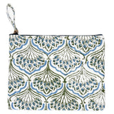 Anju Jewelry - Block-Printed Canvas Zipper Pouch