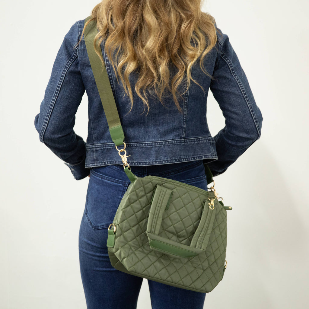 Quilted Crossbody- olive