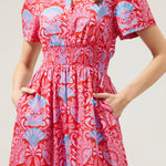 Sugarlips - Radiant Floral Belraj Poplin Maxi Dress