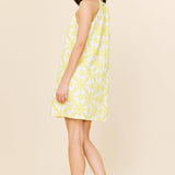 SKIES ARE BLUE - Embroidered Halter Mini Dress