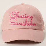 Fashion City - Chasing Sunshine Embroidered Baseball Cap