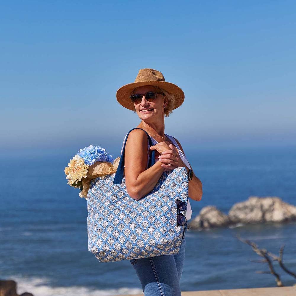 rockflowerpaper - FIFER BLUE Carryall