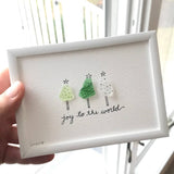 Sook & Hook - Christmas Trees Sea Glass Art