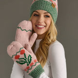 Panache Apparel Co. - Lt. Pink Cherry Pattern Mittens