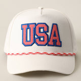Fashion City - USA Patch Rope Trucker Hat
