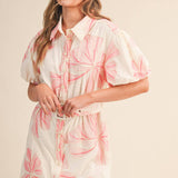 &MERCI - FLORAL EMBROIDERY BELTED MINI DRESS MDR4555