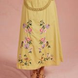 Strut & Bolt - Embroidered Floral Lace Detail Top Skirt Set