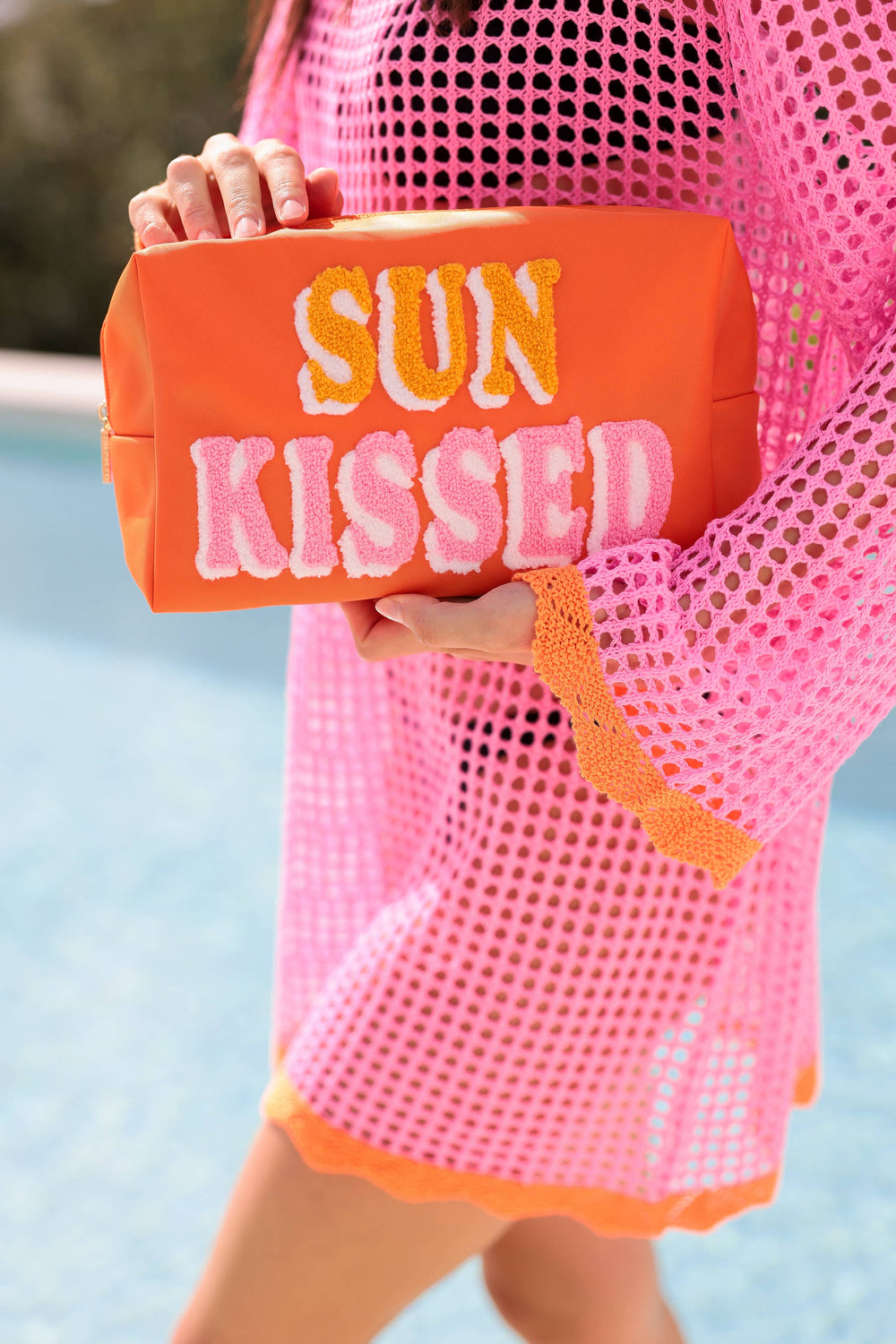 Shiraleah - "SUN KISSED" LARGE ZIP POUCH