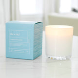 Hillhouse Naturals/Field+Fleur - Sea Salt Candle In White Glass In Box 9oz Ctn.6