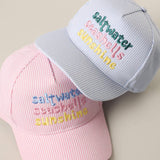 Fashion City - Saltwater Seashells Sunshine Embroidered Seersucker Hat