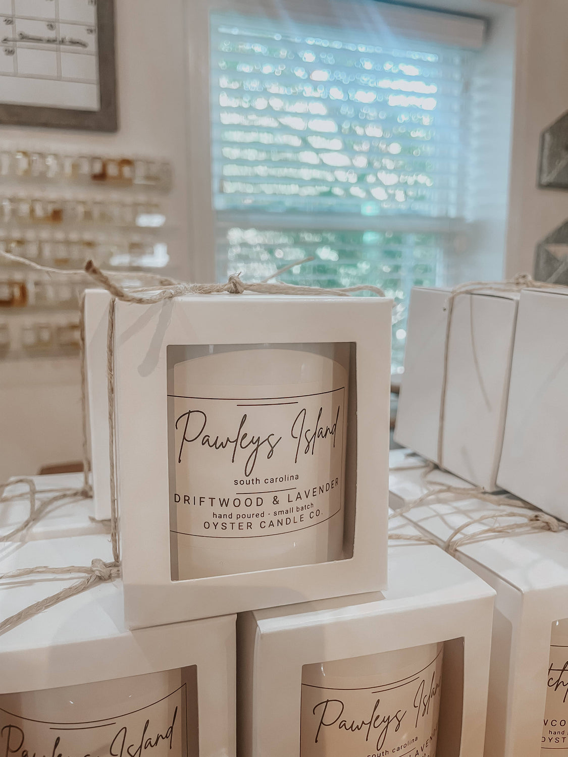 Oyster Candle Company - Jersey Shore- Sea Salt & Palmetto- Wood Wick Candle